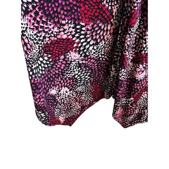 Catherines Dress 2X Pink Floral Midi Tropical Beach Feminine Mature Casual 80s - Picture 5 of 11